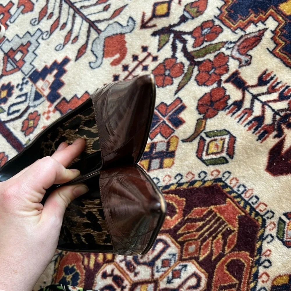 Dolce & Gabbana Vintage Brown Eel Pumps, size 36 - Picture 8 of 9